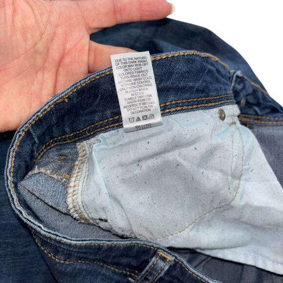 Maurice’s Dark Wash Blue Denim Jeans Women’s 8 Casual Midrise Stitching - Picture 10 of 11